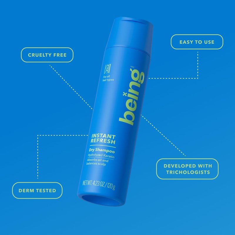 being INSTANT REFRESH Dry Shampoo with Keratin 4.23 OZ(Pack of 2)