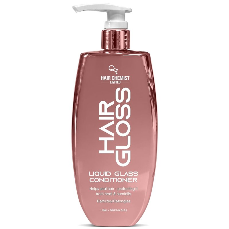 Hair Chemist Hair Gloss Conditioner - Frizz Reducing Liquid Glass Formula | 33.8 oz, Lightweight Shine Enhancer
