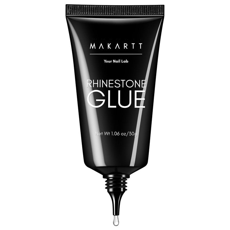 Makartt Rhinestone Glue for Nails: Super Strong Gel Nail Glue for Nail Charms Gems Decorations, 3D Gel Nail Art Bling Jewel Diamonds for Salon & DIY Manicure, 30ML UV Lamp Cured Need Beauty Gifts