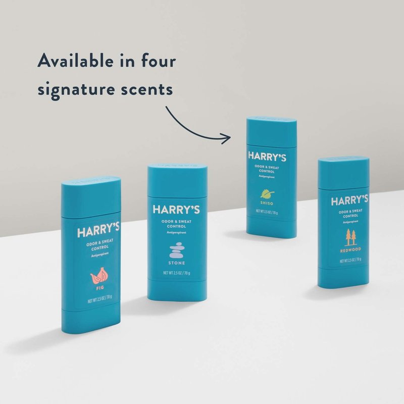 Harry's Deodorant & Antiperspirant - Odor & Sweat Control Antiperspirant for Men - Stone (6 Count)
