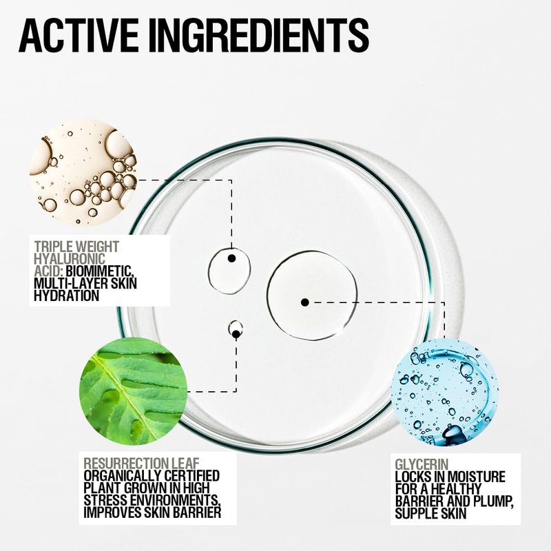Grown Alchemist Instant Smoothing Serum. Triple Weight Hyaluronic Acid Moisturizing Face Serum, 25 mL