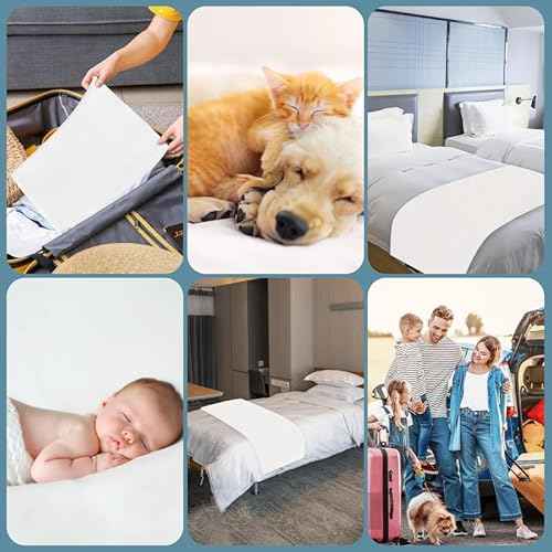 Disposable Massage Table Sheets 100PCS -Massage Bed Cover - Non-Woven Fabric Oil-Waterproof,Comfortable, Thick and Durable, Soft, Latex-free, Disposable Waterproof Sheets 31.5" x 74.9"(White)