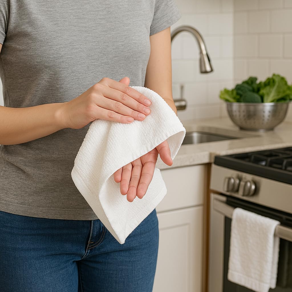 The Towels Haven Luxurious Wash Cloths for Showering [13x13] - Thick, Soft, 100% Cotton Washcloths [Pack of 12] Absorbent Face Towels for Bathroom, Gym, and Spa Ideal for Daily Skincare (Pink)