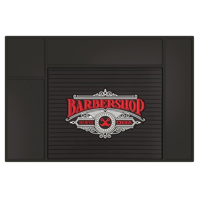 Segbeauty Barber Station Mat - 17.7" x 11.8" Flexible PVC Nonslip Tool Mat for Salon Workstations