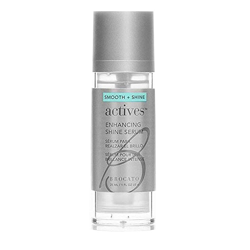 Brocato Actives Shine Serum - Anti-Frizz Smoothing Treatment for Damaged Hair | 1 Oz Leave-In Repair Oil