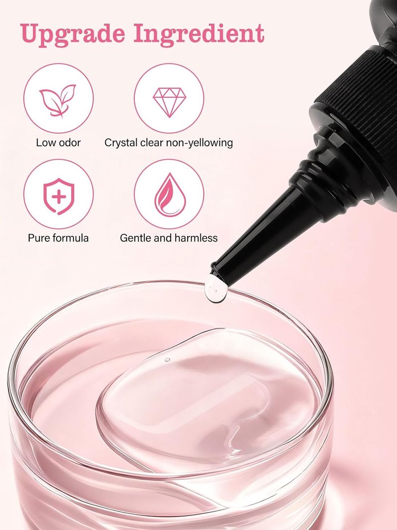 EBANKU Builder Gel for Nails - Clear Strengthener, Long-Lasting Soak Off, 100ml for DIY Art Manicure