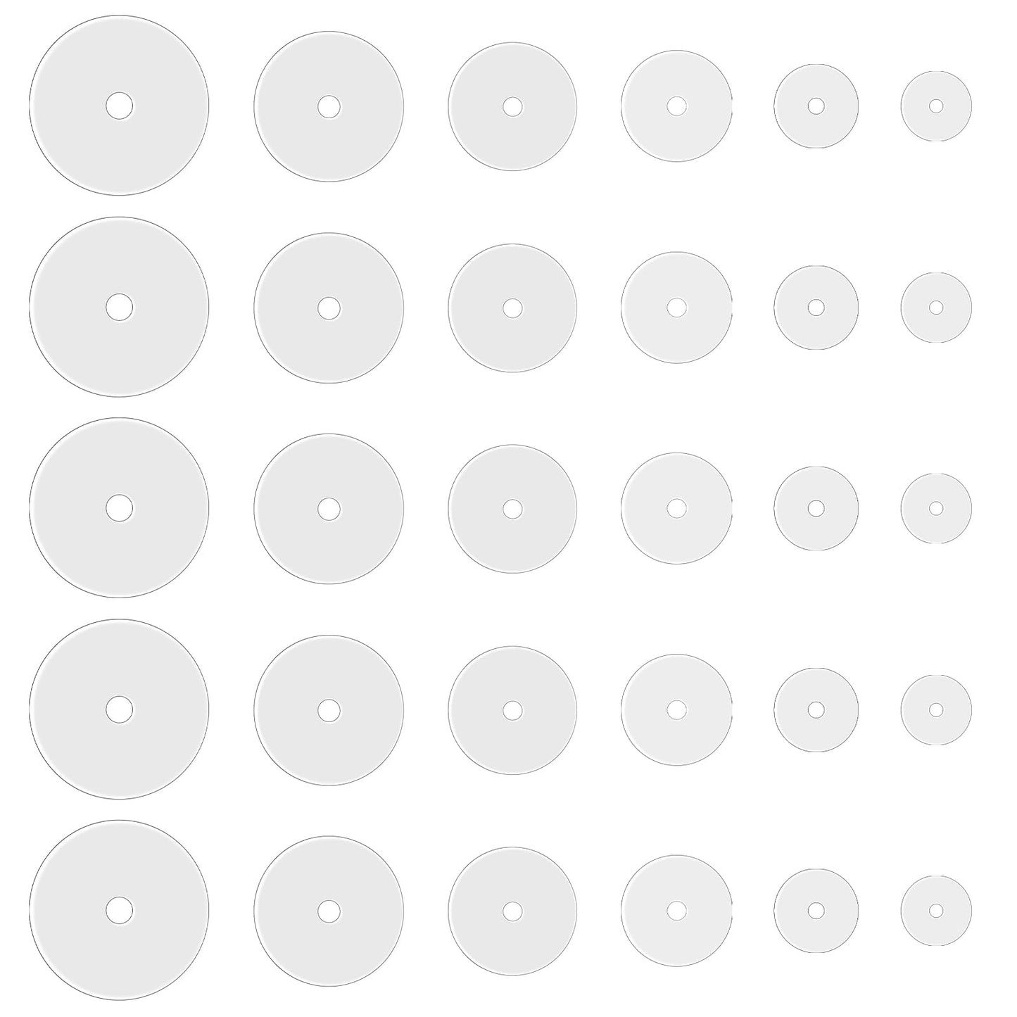 Clear Piercing Disc for Piercing Bump Silicone Healing Non Pull Piercings Discs Pressure Silicone Earrings Clear Disc Pads for Keloids Healing Pads, 30Pcs 3mm/5mm/7mm/9mm/12mm/14mm