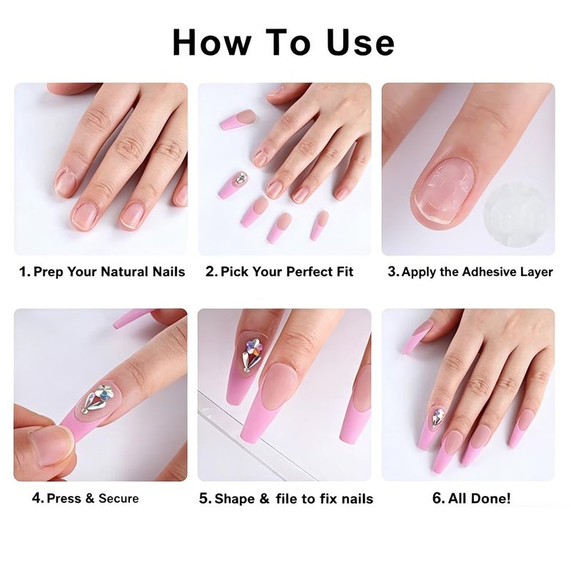24pcs Short Square Press on Nails French Tip Fake Nails White Flower with Star Design Glitter False Nails Luxury Nail Charms Crafts White Stripes Glue on Nails for Women Manicure Tips