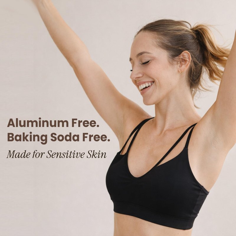 Natural Deodorant for Women - Aluminum & Baking Soda Free, USA Made with 55% Organic Ingredients for Long-Lasting Odor Protection, Kid & Sensitive Skin Safe Magnesium Deodorant