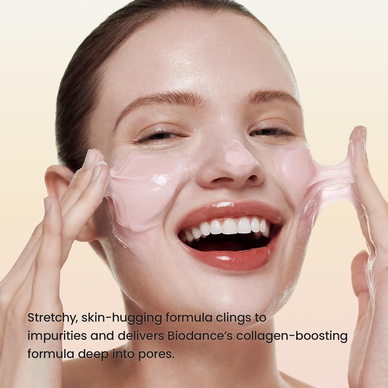 BIODANCE Collagen Mask To Foam Cleanser, 2-in-1 Pore Care and Hydrating Foaming Facial Cleanser for Sensitive Skin, Gentle Face Wash, Korean Skin Careㅣ5.07 fl. oz. (150 ml)