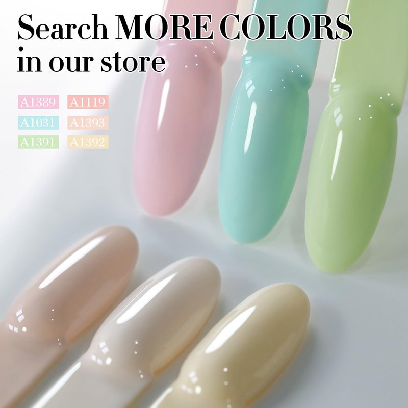 Gel Nail Polish - Double Rhythm 15ML Pure Sheer Soak Off for DIY Manicure | Green A1391