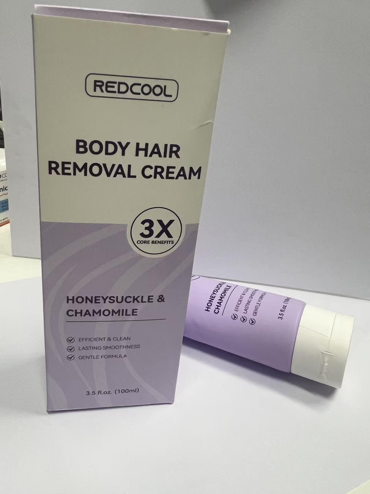 Unisex Body Hair Removal Cream, Facial Depilatory Cream for Sensitive Skin, Smooth Hair Remover for Legs, Arms & Bikini Line