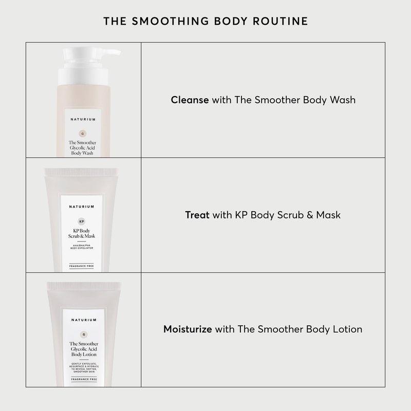 Naturium The Smoother Glycolic Acid Exfoliating Body Wash, Soft & Smoothing Cleanser, 16.9 oz