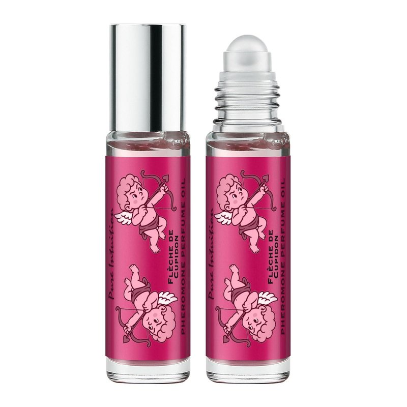 Pure Intuition Flèche de Cupidon Pheromone Cologne for Women Perfume Oil for Her Floral and Fruity Notes Long-lasting - Travel Sized Portable (0.34 fl. oz Roll On)