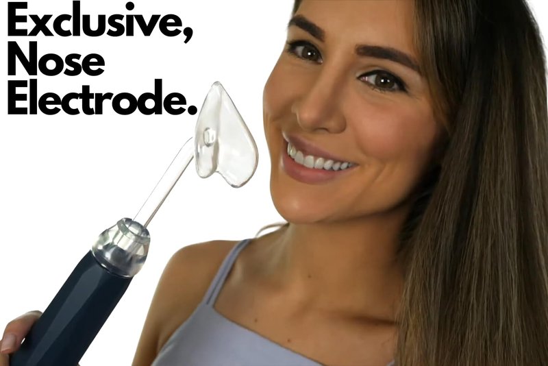 Lift Wand 2.0 Facial Anti-Aging Skin Therapy Wand Up to 20 Watt Power Includes 5 attachments w/Exclusive Nose Attachment w/ 3 Prong Safety Cord