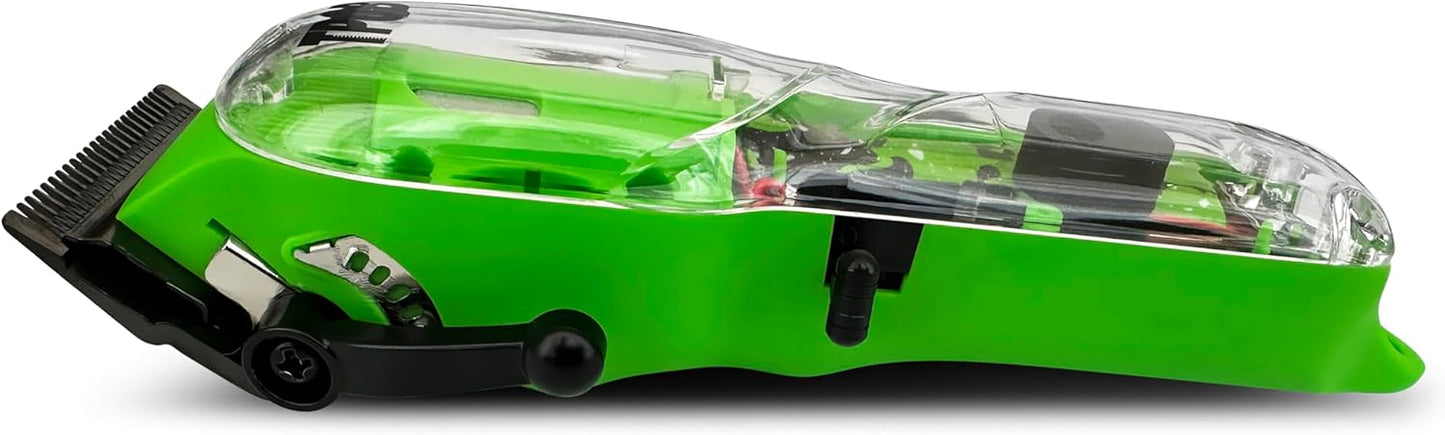 TPOB Barber Hair Clippers for Men - 6800 RPM X Fade Blade with Matte Green Case