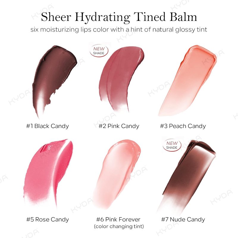 KYDA Honey Lipstick - Tinted Hydrating Lip Balm with Natural Sheer Tint | Moisturizing Black Color