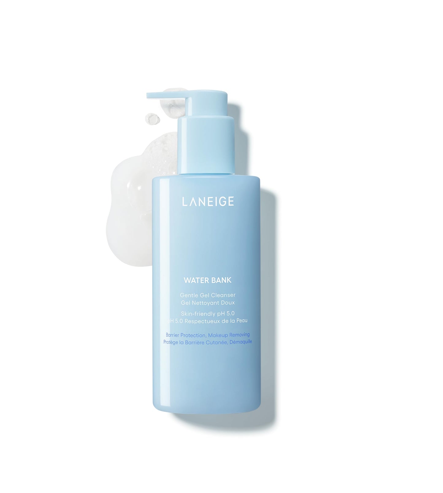LANEIGE Water Bank Gentle Gel Cleanser: pH-Balanced & Barrier-Boosting Gel Cleanser with Blue Hyaluronic Acid