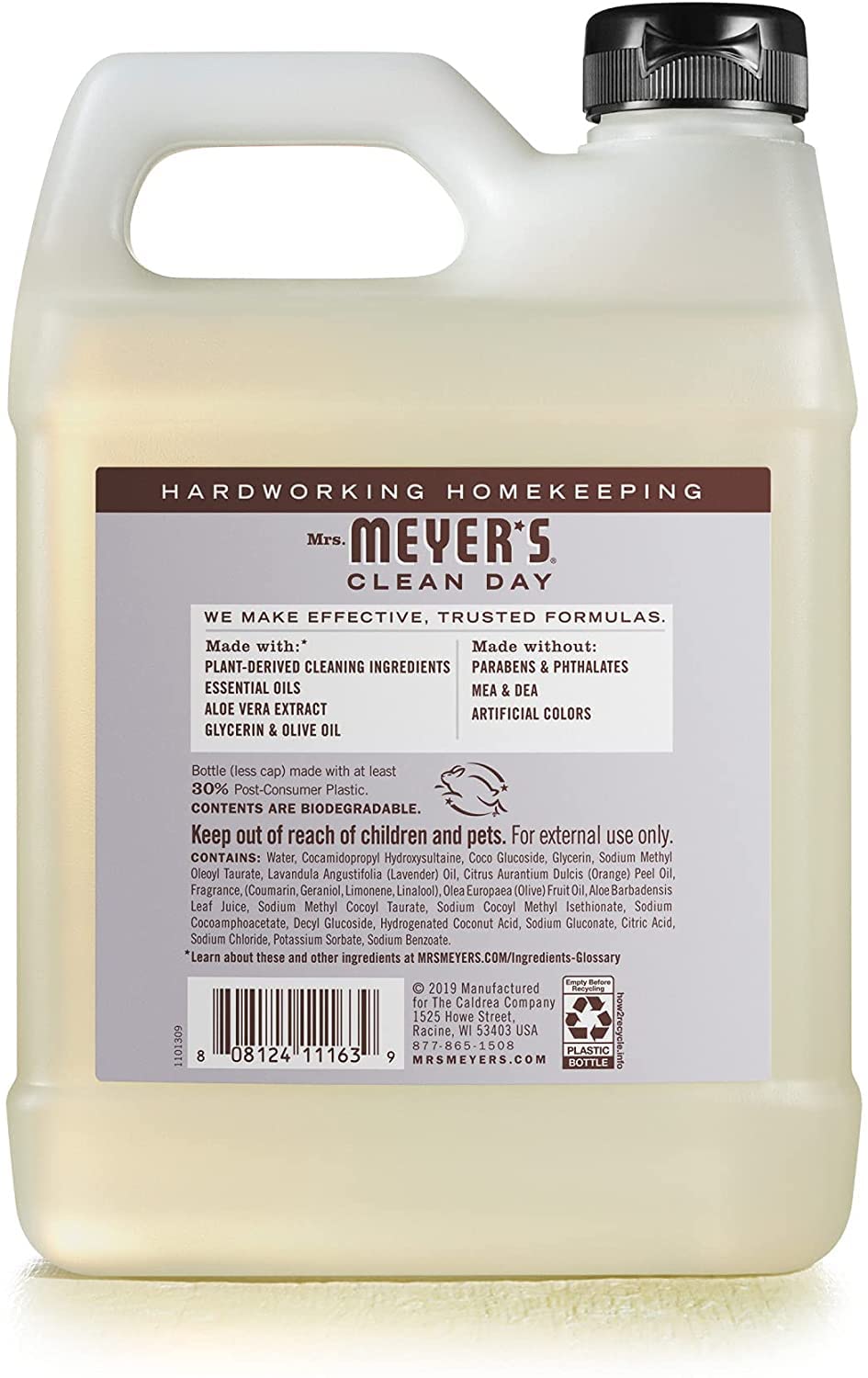 MRS. MEYER'S CLEAN DAY Hand Soap Refill Scent Variety Pack 2 CT (Lemon Verbena + Lavender)