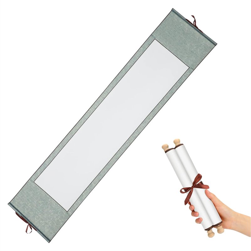 Blank Hanging Scroll Chinese Xuan Paper Art Wall Mounting Scroll for Art Painting Calligraphy Writing Drawing Wedding Vows Renaissance New Year Festivals Role Playing