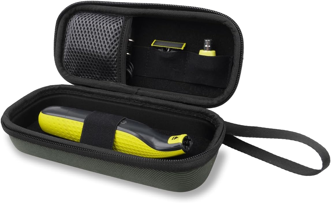 Travel Case for Philips Norelco OneBlade Trimmers - Portable Hard Case for QP2520, QP2630, QP6510, QP6520, QP653 | Stylish Storage Solution