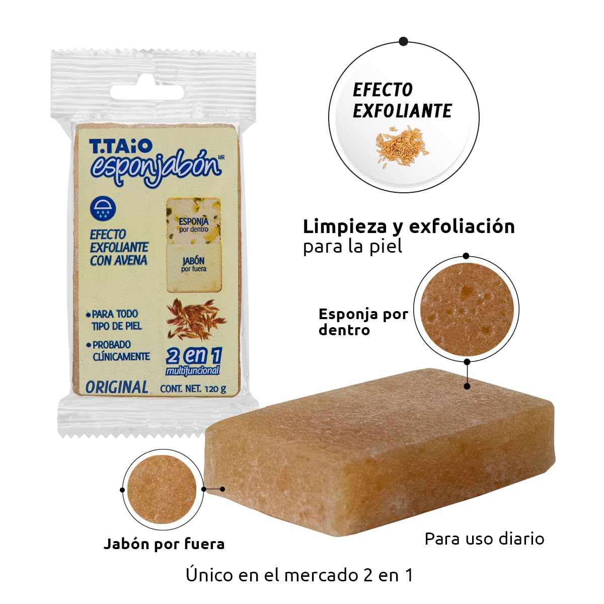 SOAP SPONGE OATMEAL 10 PACK