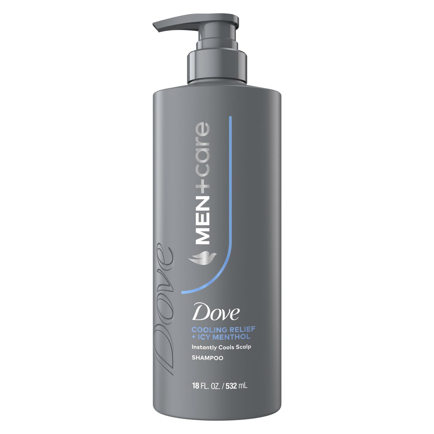 Dove Men+Care Shampoo 1 ct Cooling Relief for Instantly Cools Scalp, with Icy Menthol, 18 FL OZ
