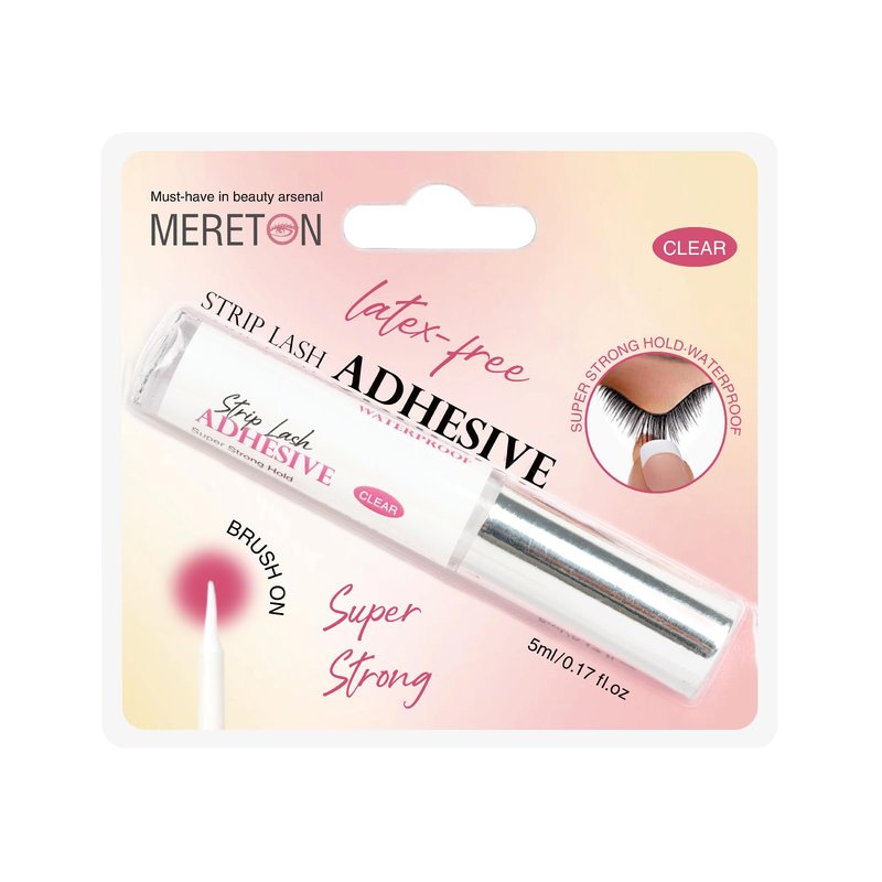 Eyelash Glue for False Eyelashes - Super Strong Hold Clear Waterproof Long-Lasting Strip Lash Glue Fast Drying Eyelash Adhesive 5ml/0.17oz White