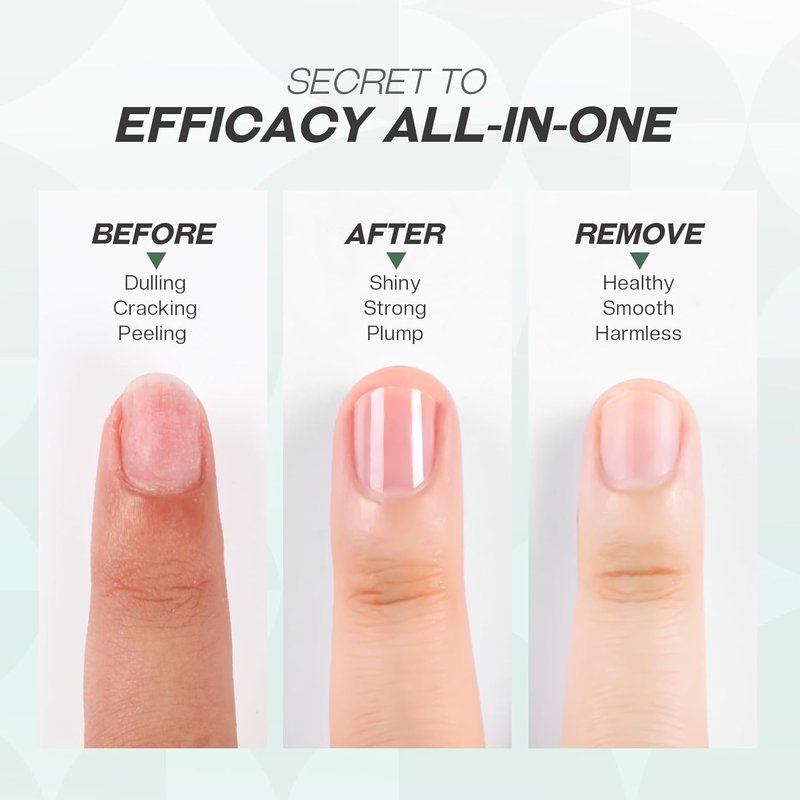 Glamonade Clear Base Top Coat Nail Polish - 2 in 1 Quick Dry, High Shine, Long Lasting | Color Protection & Smudge Resistance