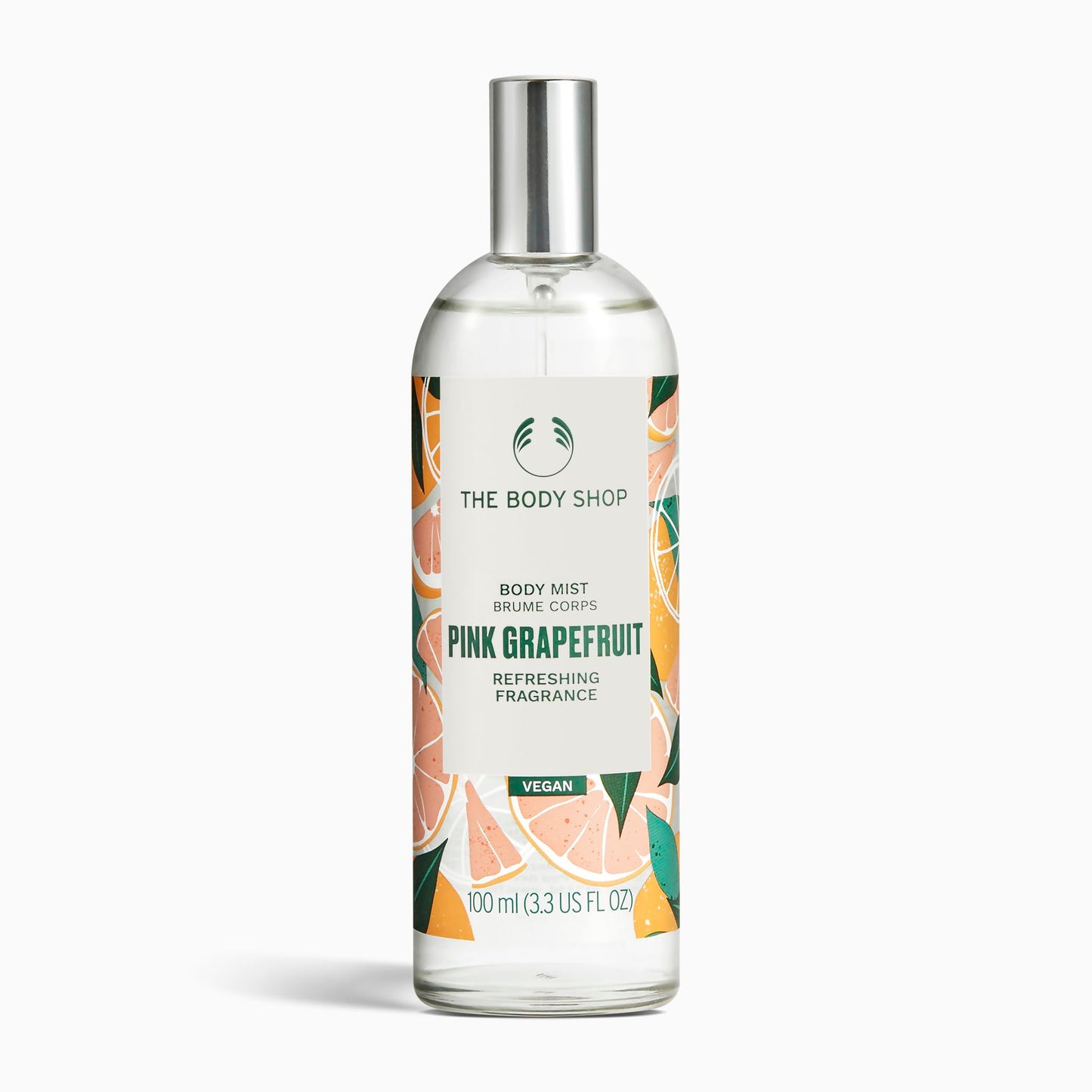 The Body Shop Pink Grapefruit Body Mist, Paraben-Free Body Spray, 3.3 Fl. Oz.
