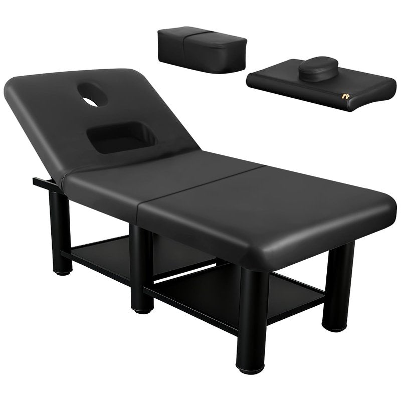 2000 Lbs Storage Massage Table, 5 Inch Premium Portable Thick Lash Bed, Adjustable 6 Square Legs Spa Table Spa Foot Massage Facial Spa Tattoo