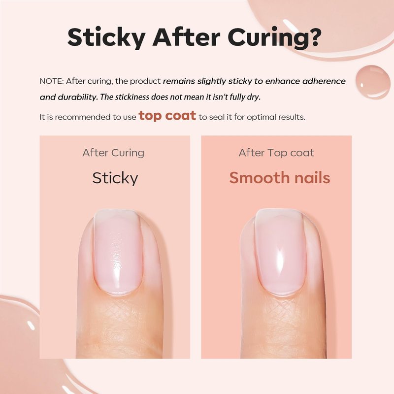 modelones Builder Gel for Nails, 6 Colors Gel Builder Nail Kit 8-in-One, Fall Maple Pink Nude Nail Polish Apex Building Strengthener Extension LED Nail Lamp Cured Color Base