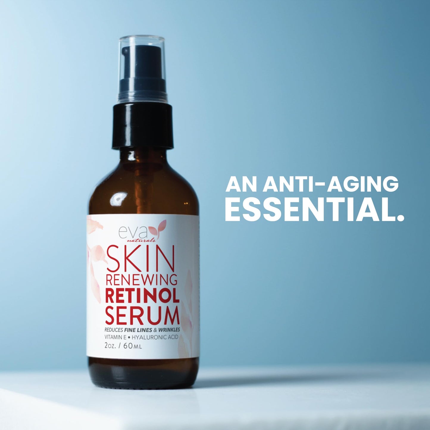 Retinol Serum for Face with Hyaluronic Acid – Lightweight Night Serum for Smoother, Radiant-Looking Skin – Improves the Appearance of Fine Lines & Uneven Tone – 2 oz