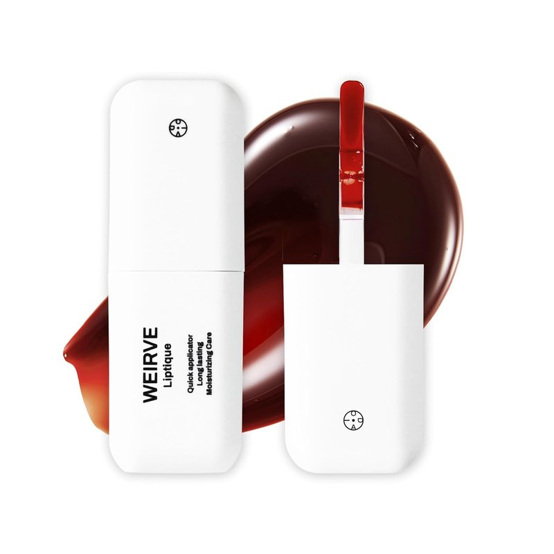 Oiad Liptique Lip Plumping Stain - 24-Hour Waterproof Lip Tattoo, Nourishing Korean Tint (005 WEIRVE)