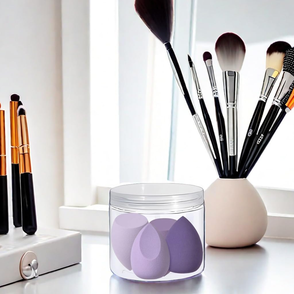 Stianiiile Makeup Sponge Set of 4, Latex Free, Blender Beauty for Liquid, Cream, and Powder, Soft and Flexible, Beauty Sponges,Super Soft Beauty Cosmetic