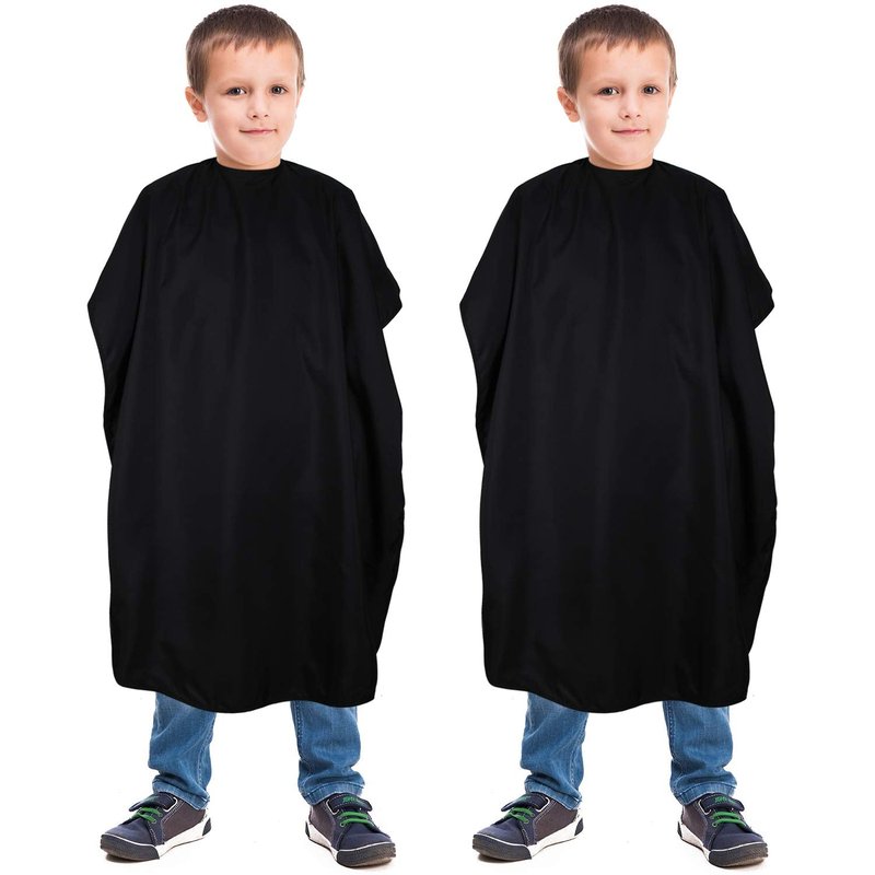 Geyoga 2 Pcs Kids Barber Cape Kids Hair Cutting Capes for Salon Waterproof Apron for Haircut 47. 3 x 31. 5 Inch