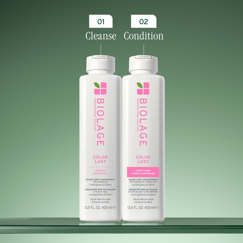 Biolage Color Last Shampoo - For Color-Treated Hair,Nourishes,Strengthens,Hydrates and Adds Shine,Soybean Oil & Stearic Acid,Paraben & Mineral Oil-Free,Vegan,33.8 Fl Oz,(Pack of 2)
