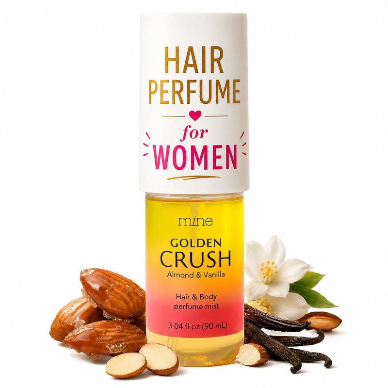 Hair & Body Perfume Mist - Almond Vanilla Scent, Long Lasting Fragrance | 3.04 oz Gift for Women