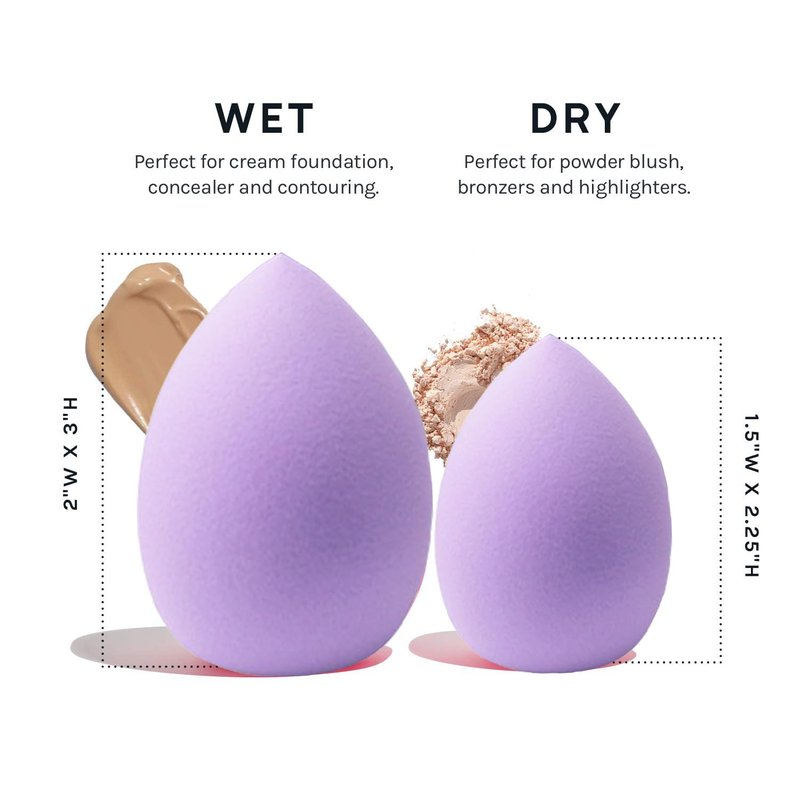 Makeup Sponge Set - 6PCS Latex-Free High-Definition Blenders for Powder, Cream & Liquid | Super Soft Multi-Use Beauty Tools