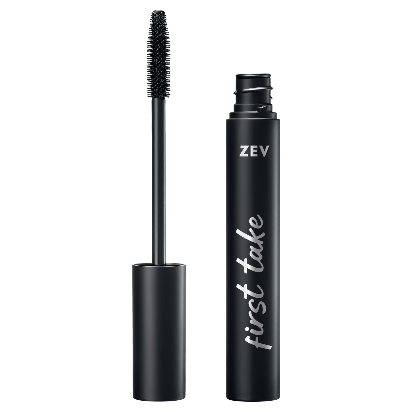Zev First Take Mascara, False Lash Effect Mascara, Volumizing & Lengthening, Defining, Multiplying, Curling, Buildable Formula, Cruelty Free & Paraben Free - Black