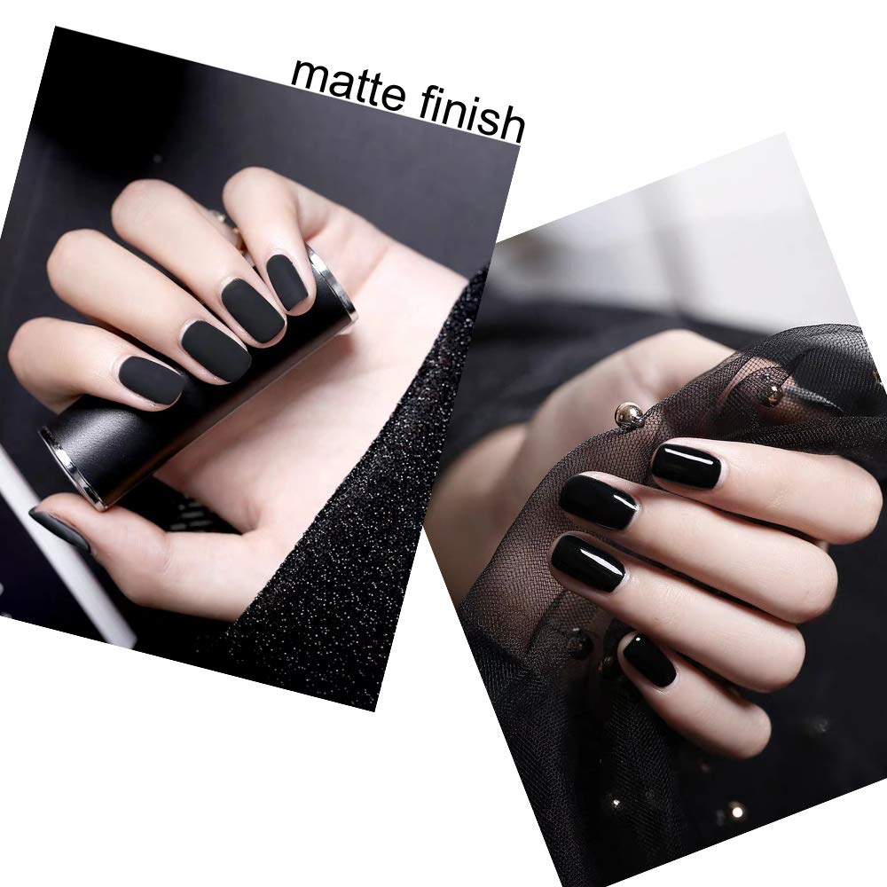 Vishine Base Top Coats Set - Matt Top Coat High Gloss No Wipe Top Coat and Base Coat 3Pcs, Soak Off UV LED Gel Nail Polish Shine Finish Long Lasting DIY Home Manicure Set - 8ml