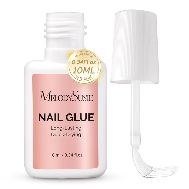 MelodySusie Nail Glue - Quick-Drying, Super Strong Adhesive for Press-On Nails | 10ml
