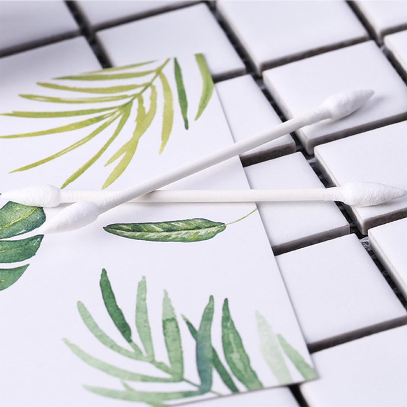 Pointed Cotton Buds,Precision cotton swabs for Personal care, Makeup, Cleaning 300pcs