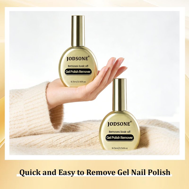 JODSONE 16.5ml 2Pcs Gel Nail Polish Remover No Need Soaking or Wrapping for U V Gel Nail Polish Remover for Nails Removal off at Home Easy and Quick to Remove