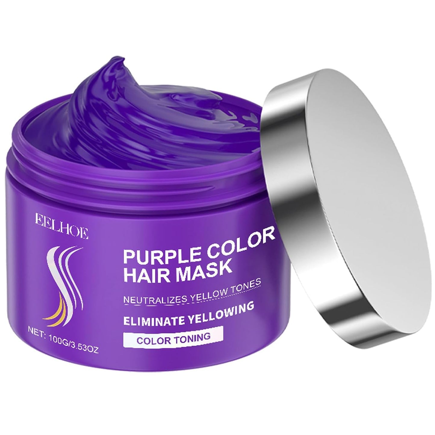 Skiennix Purple Hair Mask - Keratin Deep Conditioner & Toner for Blonde Hair | 100g/3.53oz