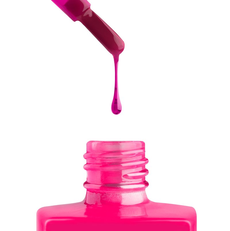 APRÉS Gel Color Nail Polish 15 ml, Splash of Couleur Collection, No Wipe, Highly Pigmented, Medium Viscosity Formula with Brush-X Nail Art Brush - Salon Quality (J06 - Bubblegum Glow) | 2024 Edition