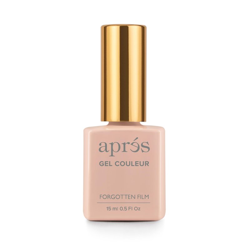 APRÉS Gel Color Nail Polish 15 ml, My Nails But Better Collection, No Wipe, Highly Pigmented, Medium Viscosity Formula with Brush-X Nail Art Brush - Salon Quality (N03 - Forgotten Film) | 2024 Edition