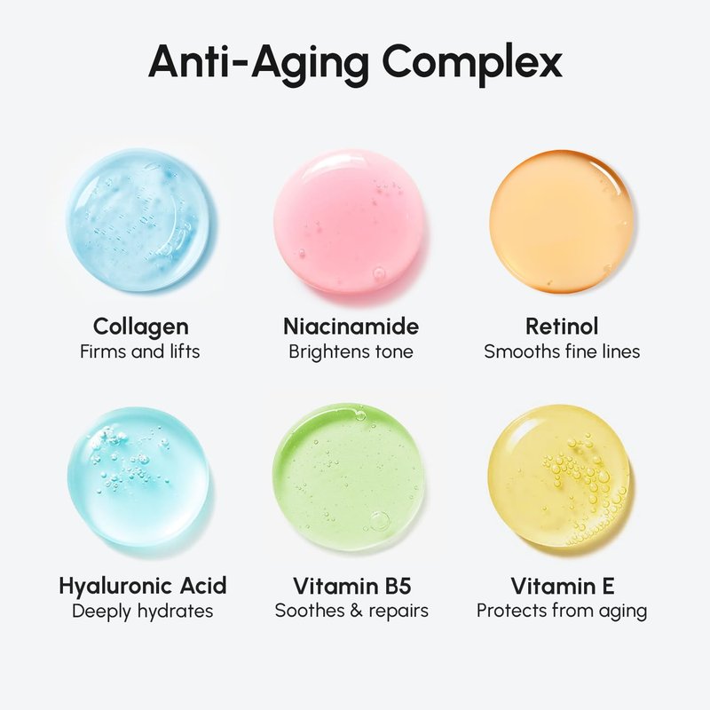 MAREE Retinol Face Moisturizer - Anti-Aging Cream with Collagen for Daily Use - Hydrating Facial Cream
