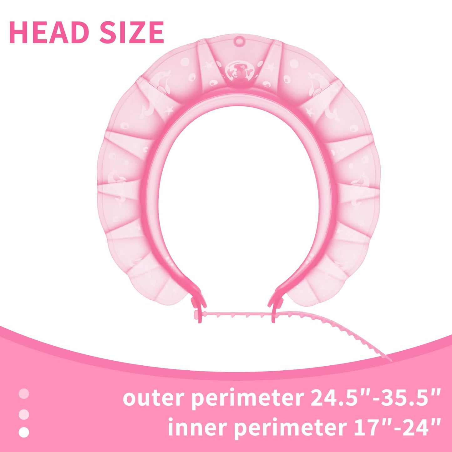 kair Baby Bath Visor Soft Silicone Shower Cap fit for More Than 24 Months