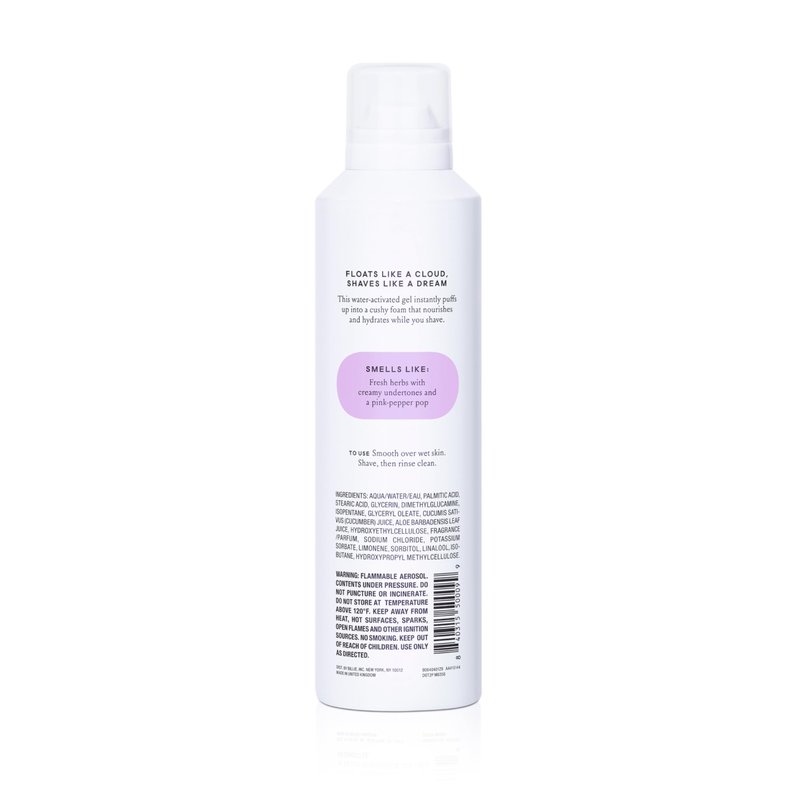 Billie SkyFoam Shave Gel - Lavender Milk Scent - Water-activated Foam - Made With Aloe & Cucumber - For A Close, Smooth Shave - 6.7 fl oz, 3-pack
